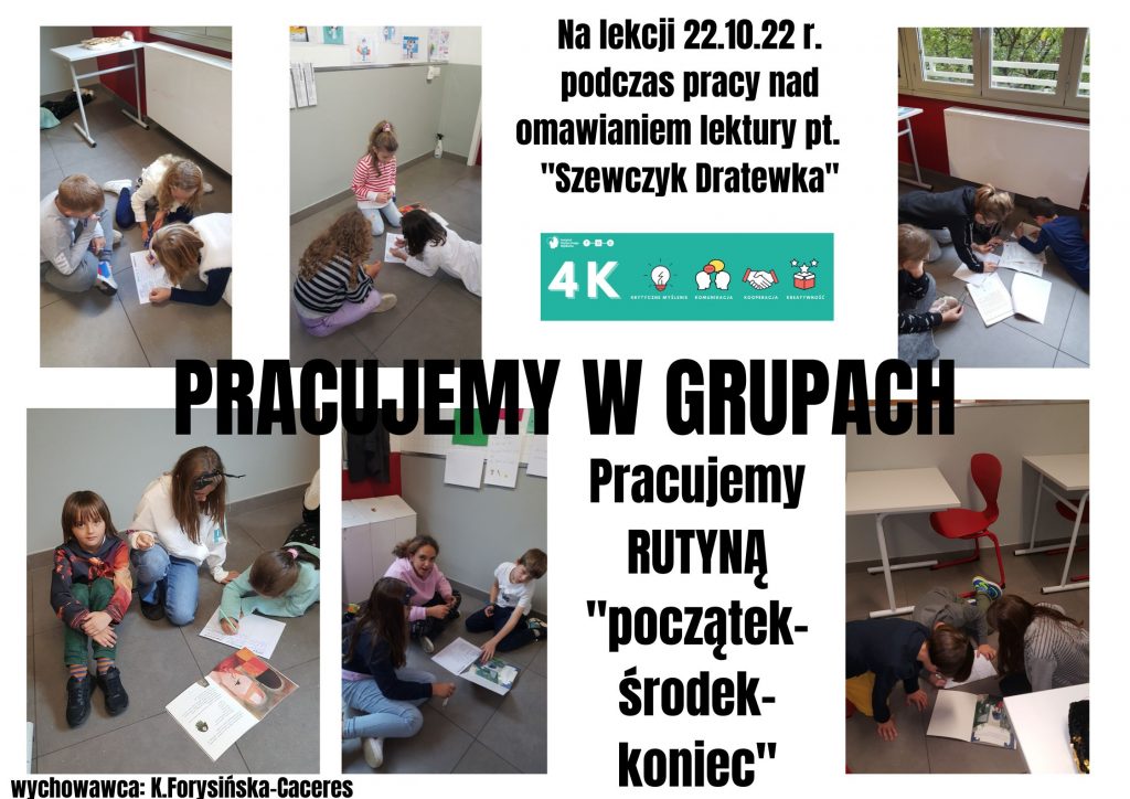 Pracujemy w grupach w klasie 3