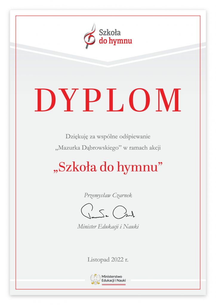 Szkoła do hymnu