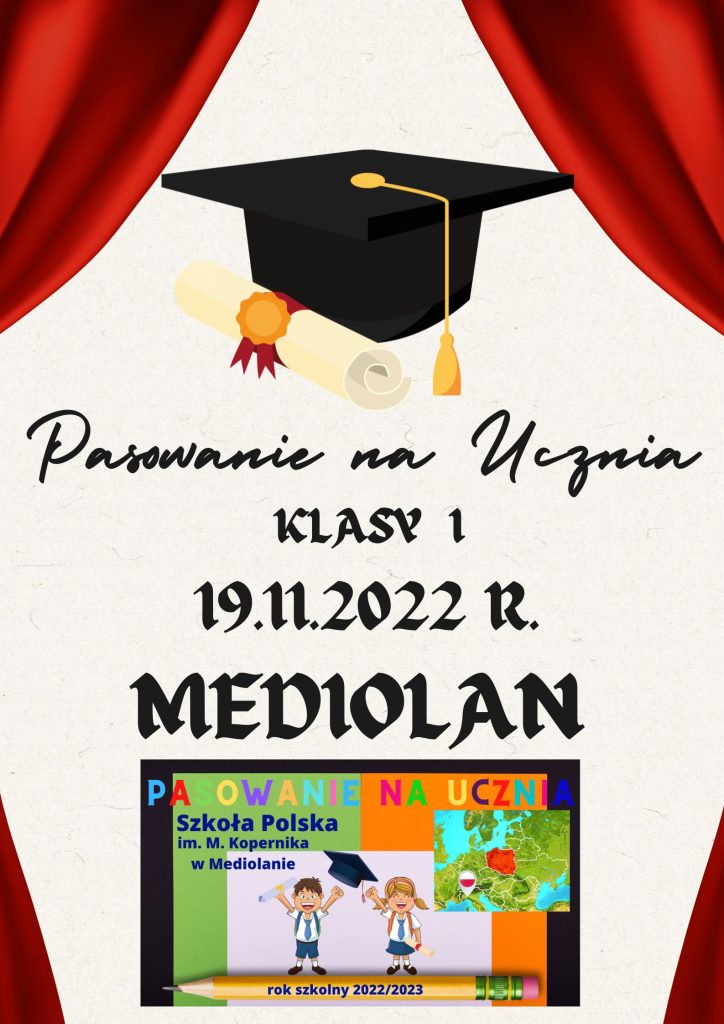 Pasowanie na ucznia – klasa 1