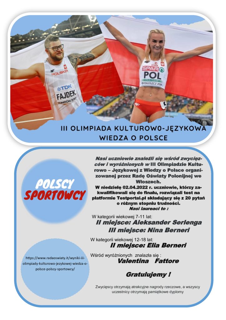 Wyniki olimpiady kulturowo – językowej