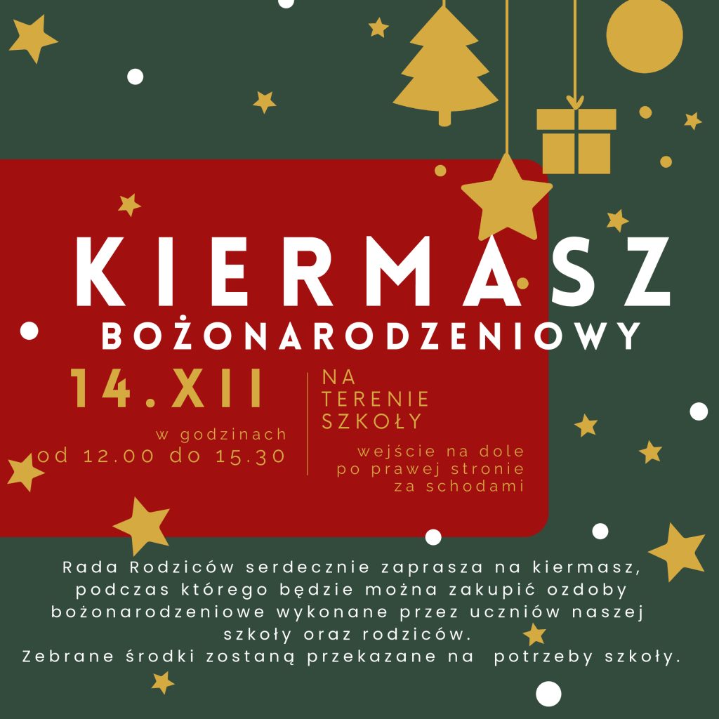 Kiermasz bożonarodzeniowy
