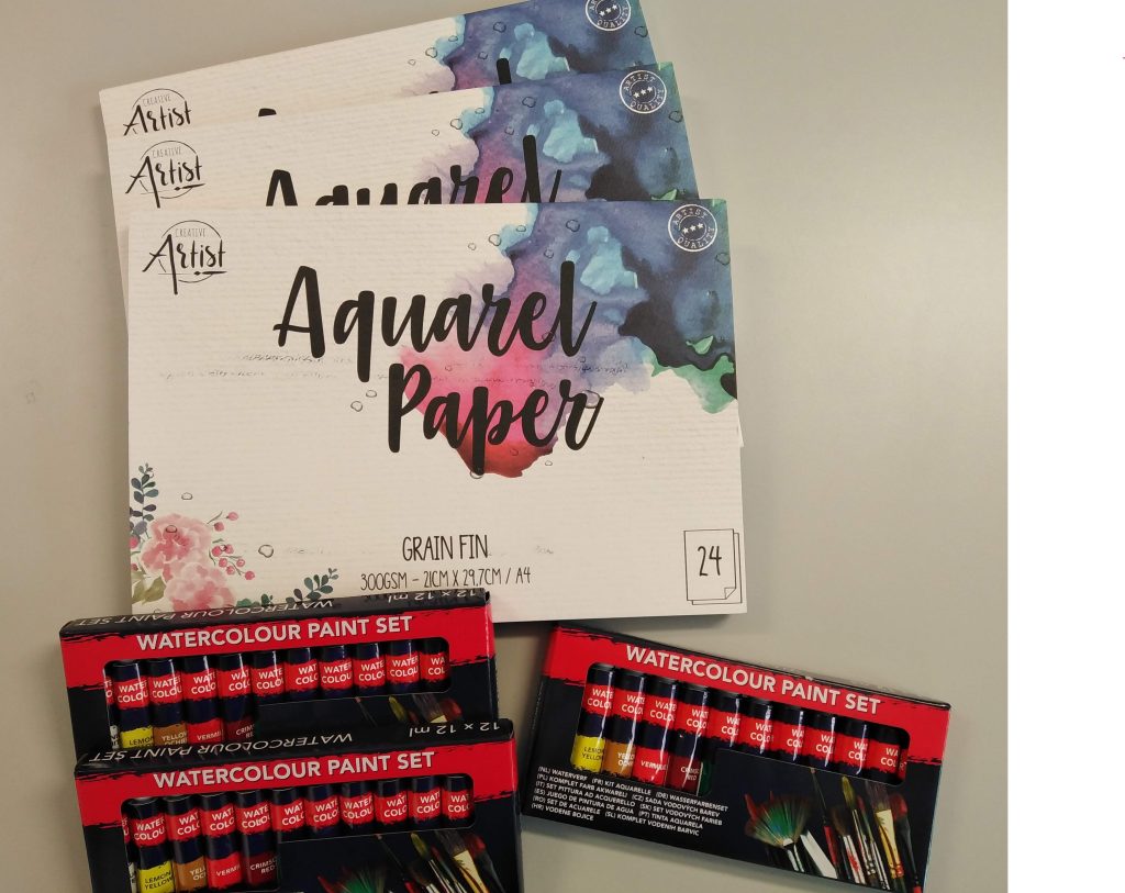 Konkurs plastyczny „Zimowy pejzaż” w klasie 1A.