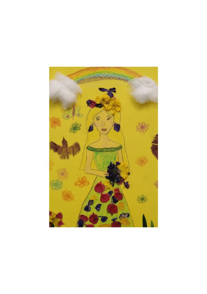 Konkurs plastyczny „Portret Pani Wiosny” w klasie 1A