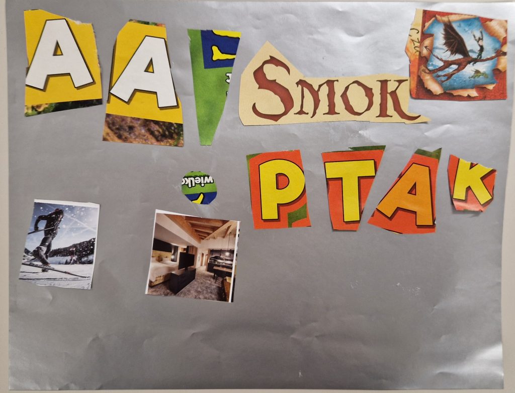 Kolaż w klasie 1A