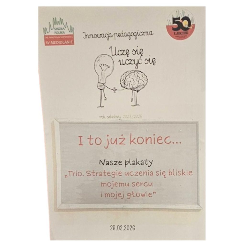 Innowacja pedagogiczna “Uczę się uczyć się”.