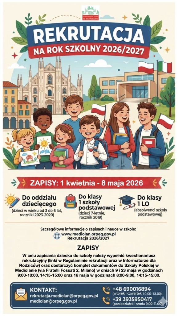 Ogłoszenie o rekrutacji na rok szkolny 2026/2027